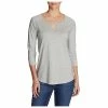 Eddie Bauer Travex Women's Gate Check 3/4 Sleeve Cross Front Tunic -Eddie Bauer Sales 10425593x1060130 zm