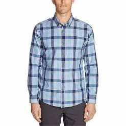Eddie Bauer Travex Men's On the Go Long Sleeve Poplin Shirt -Eddie Bauer Sales 10425678x1068380 zm