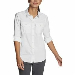 Eddie Bauer Travex Women's Atlas Exploration Boyfriend Cargo Shirt -Eddie Bauer Sales 10464570x1010868 zm