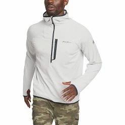 Eddie Bauer First Ascent Men's High Route Grid Half Zip 2.0 LS Hoodie