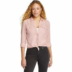 Eddie Bauer Women's Solid Firelight Flannel Shirt
