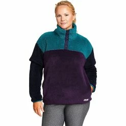 Eddie Bauer Women's Quest Plush LS Color Block Sweatshirt