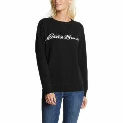 Eddie Bauer Women's Cozy Camp LS Logo Crew -Eddie Bauer Sales 10575740x1012905 zm