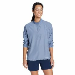 Eddie Bauer Women's Guide UPF Snap LS Mock Top