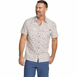 Eddie Bauer Travex Men's Mountain Printed SS Shirt