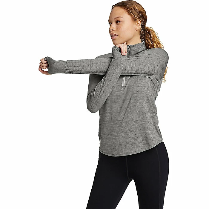 Eddie Bauer Women's Resolution LS 1/4 Zip Top 3 Eddie Bauer Women's Resolution LS 1/4 Zip Top
