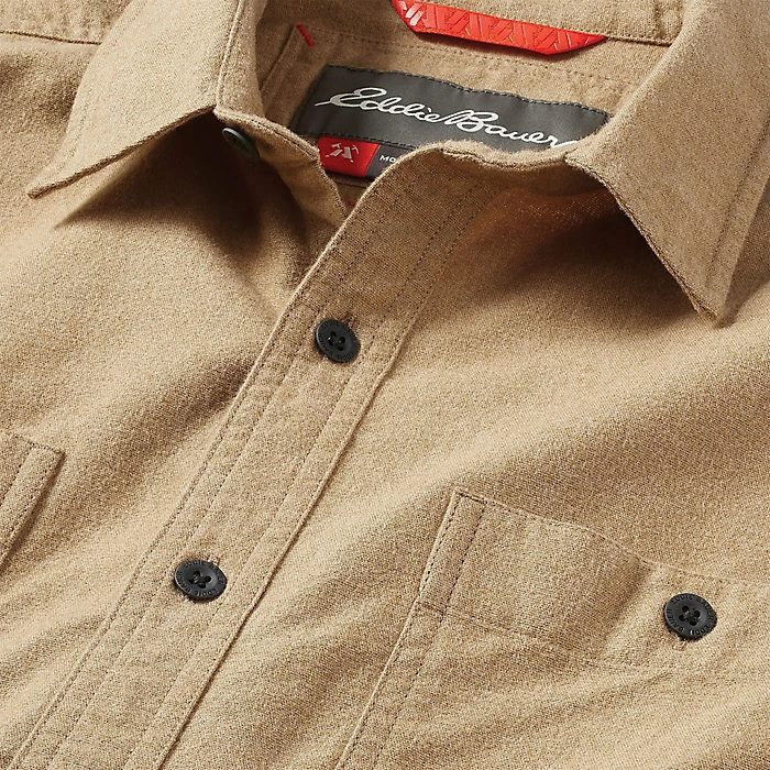 Eddie Bauer First Ascent Men's Snowcat Storm Chamois LS Shirt 4 Eddie Bauer First Ascent Men's Snowcat Storm Chamois LS Shirt - Image 2